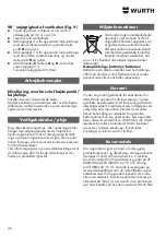 Preview for 40 page of Würth 5709 300 111 Translation Of The Original Operating Instructions