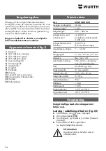 Предварительный просмотр 34 страницы Würth 5709 300 452 Original Operating Instructions