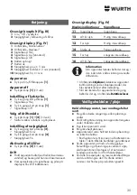 Предварительный просмотр 35 страницы Würth 5709 300 452 Original Operating Instructions