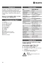 Предварительный просмотр 38 страницы Würth 5709 300 452 Original Operating Instructions