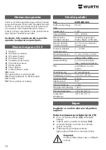 Предварительный просмотр 78 страницы Würth 5709 300 452 Original Operating Instructions