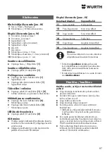 Предварительный просмотр 87 страницы Würth 5709 300 452 Original Operating Instructions