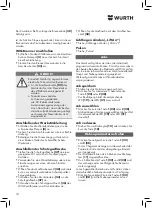 Preview for 12 page of Würth 5952 000 180 Operating Instructions Manual