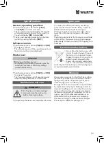 Preview for 29 page of Würth 5952 000 180 Operating Instructions Manual