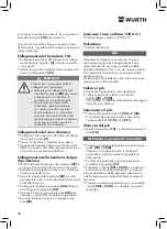 Preview for 38 page of Würth 5952 000 180 Operating Instructions Manual