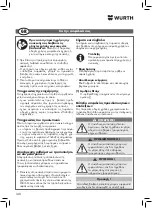 Preview for 148 page of Würth 5952 000 180 Operating Instructions Manual