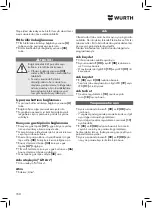 Preview for 168 page of Würth 5952 000 180 Operating Instructions Manual