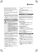 Preview for 194 page of Würth 5952 000 180 Operating Instructions Manual