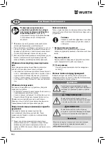 Preview for 304 page of Würth 5952 000 180 Operating Instructions Manual