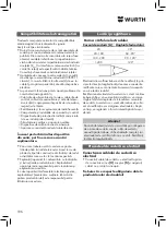 Preview for 196 page of Würth 5952 000 181 Translation Of The Original Operating Instructions