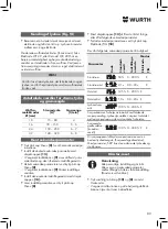 Preview for 89 page of Würth 5952 000 200 Translation Of The Original Operating Instructions