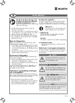 Preview for 115 page of Würth 5952 000 200 Translation Of The Original Operating Instructions