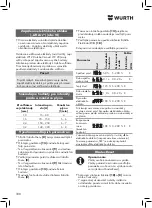 Preview for 188 page of Würth 5952 000 200 Translation Of The Original Operating Instructions