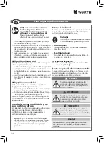 Preview for 192 page of Würth 5952 000 200 Translation Of The Original Operating Instructions