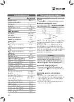 Preview for 240 page of Würth 5952 000 200 Translation Of The Original Operating Instructions