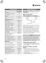 Preview for 284 page of Würth 5952 000 200 Translation Of The Original Operating Instructions