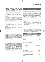 Предварительный просмотр 135 страницы Würth ABS 18 COMPACT Translation Of The Original Operating Instructions