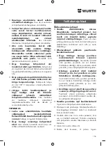 Предварительный просмотр 156 страницы Würth ABS 18 COMPACT Translation Of The Original Operating Instructions