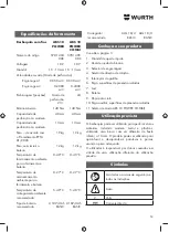 Предварительный просмотр 53 страницы Würth ABS 18 POWER Translation Of The Original Operating Instructions