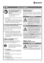 Предварительный просмотр 47 страницы Würth AM 600 AC/DC Original Operating Instructions