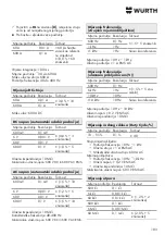 Предварительный просмотр 183 страницы Würth AM 600 AC/DC Original Operating Instructions