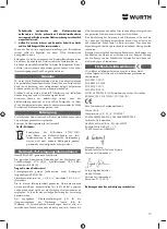 Предварительный просмотр 12 страницы Würth AS 12 Translation Of The Original Operating Instructions