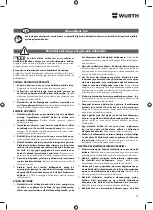 Предварительный просмотр 57 страницы Würth AS 12 Translation Of The Original Operating Instructions