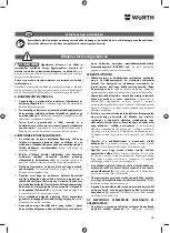 Предварительный просмотр 66 страницы Würth AS 12 Translation Of The Original Operating Instructions