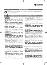 Предварительный просмотр 74 страницы Würth AS 12 Translation Of The Original Operating Instructions