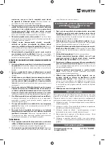 Предварительный просмотр 79 страницы Würth AS 12 Translation Of The Original Operating Instructions