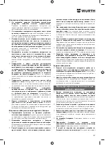 Предварительный просмотр 87 страницы Würth AS 12 Translation Of The Original Operating Instructions