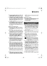 Preview for 28 page of Würth ASS 14-1/4" Translation Of The Original Operating Instructions