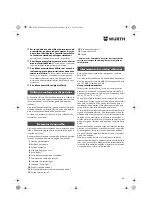 Preview for 43 page of Würth ASS 14-1/4" Translation Of The Original Operating Instructions