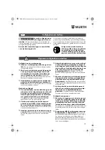 Preview for 48 page of Würth ASS 14-1/4" Translation Of The Original Operating Instructions