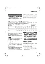 Preview for 53 page of Würth ASS 14-1/4" Translation Of The Original Operating Instructions