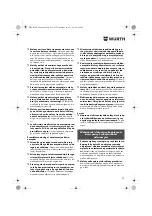 Preview for 93 page of Würth ASS 14-1/4" Translation Of The Original Operating Instructions