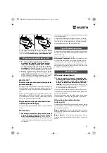 Preview for 96 page of Würth ASS 14-1/4" Translation Of The Original Operating Instructions