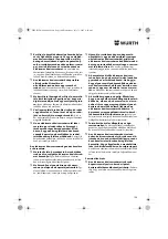 Preview for 100 page of Würth ASS 14-1/4" Translation Of The Original Operating Instructions