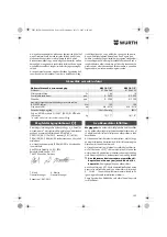 Preview for 102 page of Würth ASS 14-1/4" Translation Of The Original Operating Instructions