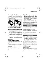 Preview for 103 page of Würth ASS 14-1/4" Translation Of The Original Operating Instructions