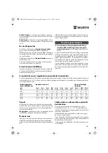 Preview for 104 page of Würth ASS 14-1/4" Translation Of The Original Operating Instructions