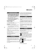 Preview for 105 page of Würth ASS 14-1/4" Translation Of The Original Operating Instructions