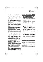 Preview for 107 page of Würth ASS 14-1/4" Translation Of The Original Operating Instructions