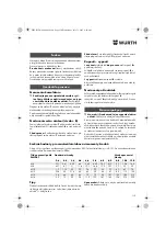 Preview for 110 page of Würth ASS 14-1/4" Translation Of The Original Operating Instructions