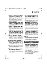 Preview for 113 page of Würth ASS 14-1/4" Translation Of The Original Operating Instructions