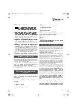 Preview for 114 page of Würth ASS 14-1/4" Translation Of The Original Operating Instructions