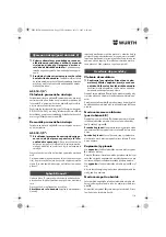 Preview for 116 page of Würth ASS 14-1/4" Translation Of The Original Operating Instructions