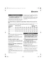 Preview for 117 page of Würth ASS 14-1/4" Translation Of The Original Operating Instructions