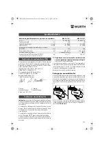 Preview for 122 page of Würth ASS 14-1/4" Translation Of The Original Operating Instructions