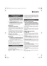 Preview for 123 page of Würth ASS 14-1/4" Translation Of The Original Operating Instructions